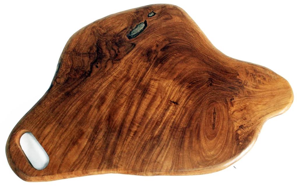 Krájacia doska z teakového dreva 30 cm