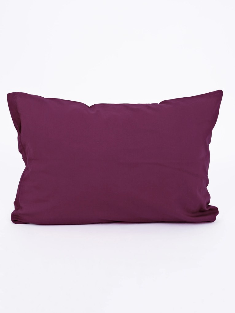 Bavlnená obliečka na vankúš Renforcé 50 × 70 cm - Kvety tulipánov fialovej