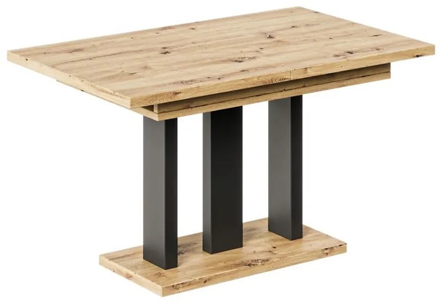 Rozkladací stôl Appia130/210x80cm Mat čierne nohy Dub Aristan