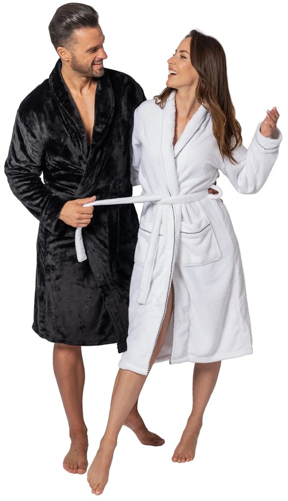 Dámský župan z mikrovlákna Sharon S/M bílý