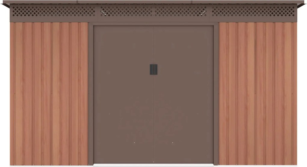 Záhradný domček G21 GRAH 915 - 340 x 269 cm, hnedý
