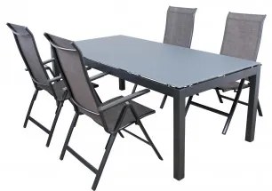 Doppler SALERNO - záhradný hliníkový záhradný stôl 150 x 90 x 76 cm