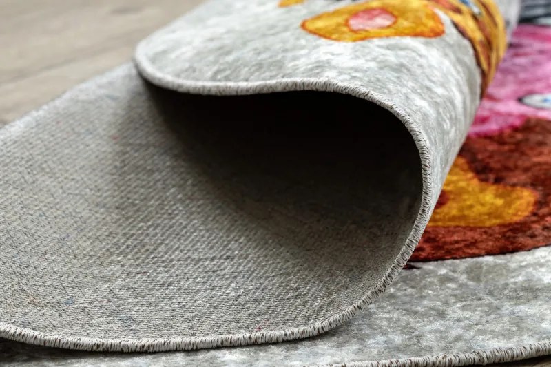 Dywany Łuszczów, Detský kusový koberec Junior 51595.801 Africa, 120x120 (priemer) kruh, viacfarebná, detská izba