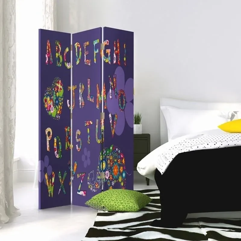 Gario Paraván Abeceda pre deti Rozmery: 180 x 170 cm, Prevedenie: Otočný paraván 360°