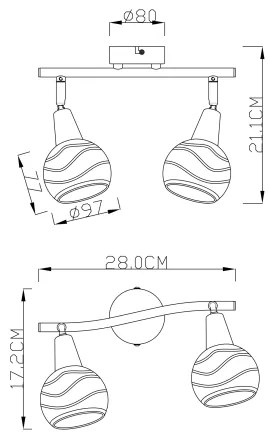 GLOBO Led svietidlo 54341-2