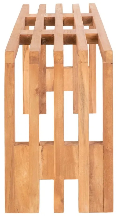 Záhradná lavica z tíkového dreva House Nordic Benidorm, 90 x 30 cm