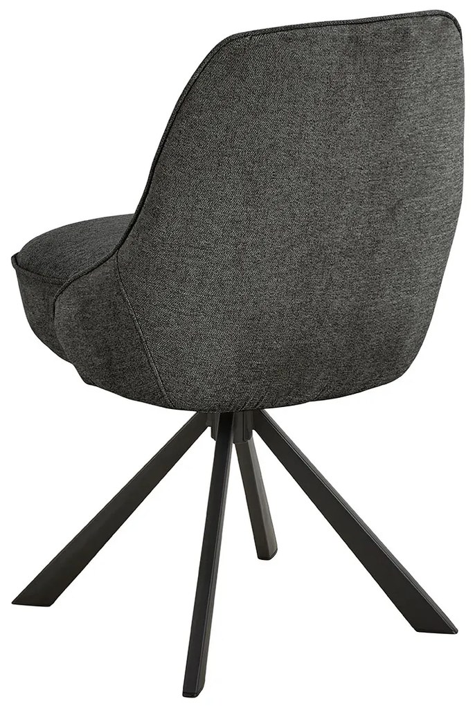 Otočná jídelní židle Carlton šedá