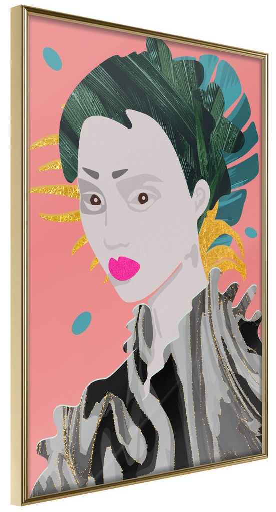 Artgeist Plagát - Asian Style [Poster] Veľkosť: 20x30, Verzia: Zlatý rám s passe-partout