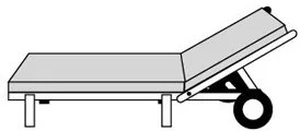 Doppler HIT UNI 8833 - polster na záhradné lehátko, 100 % polyester