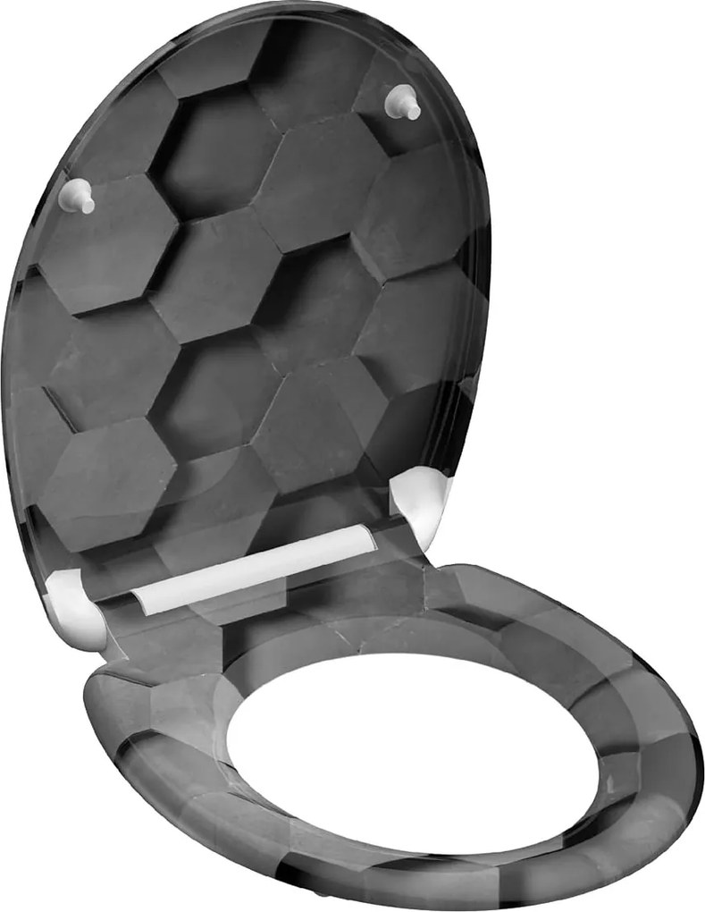 Eisl Sanitär WC sedadlo Duroplast Soft Close Hexagons 82392