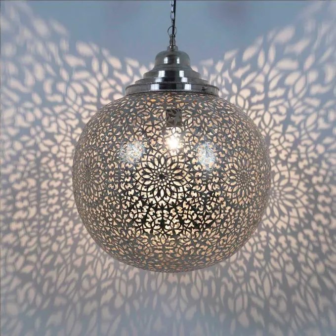 STRIEBORNÁ ARABSKÁ LAMPA “HASNA XL