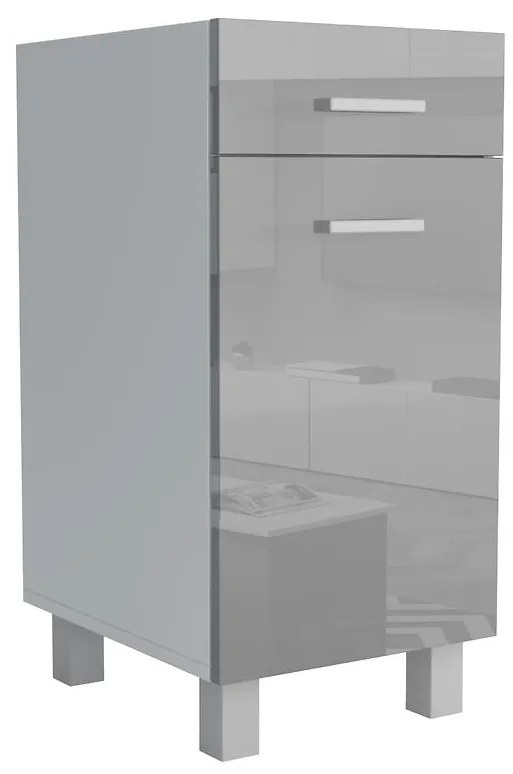 Kuchynská skrinka Lucjan D1F1S 50 LUX šedá