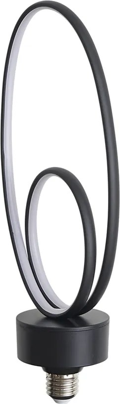 Dekoratívna LED žiarovka E27 čierna 6W 450 lm 3000K