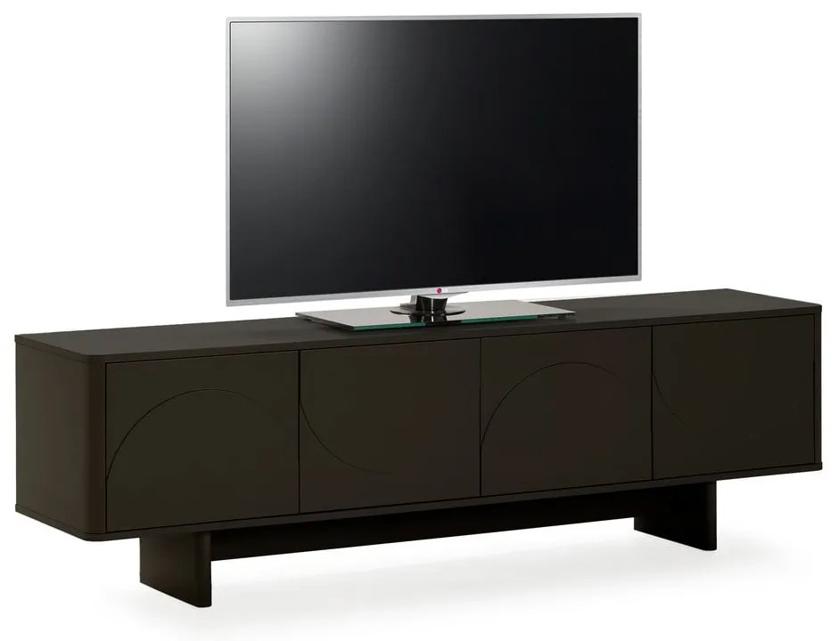 Čierny TV stolík 180x55x40 cm Solei – MOME