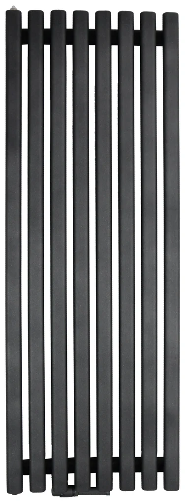 Regnis Lazur LA, vykurovacie teleso 540x1600mm so stredovým pripojením 50mm, 1048W, čierna matná, LAZURLA/1600/540/D5/BLACK