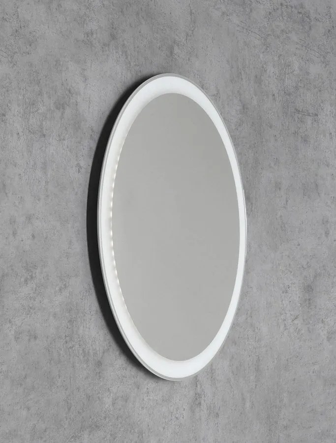Aqualine Sapho, NOA guľaté zrkadlo s LED osvetlením, priemer 60cm, OM260