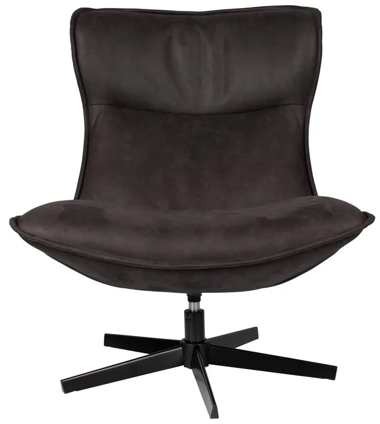 Tmavosivé otočné kreslo John – White Label