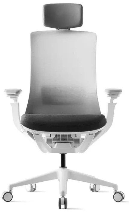 Kancelárska ergonomická stolička ROLY White — sieť, látka, biela / viac farieb Černá