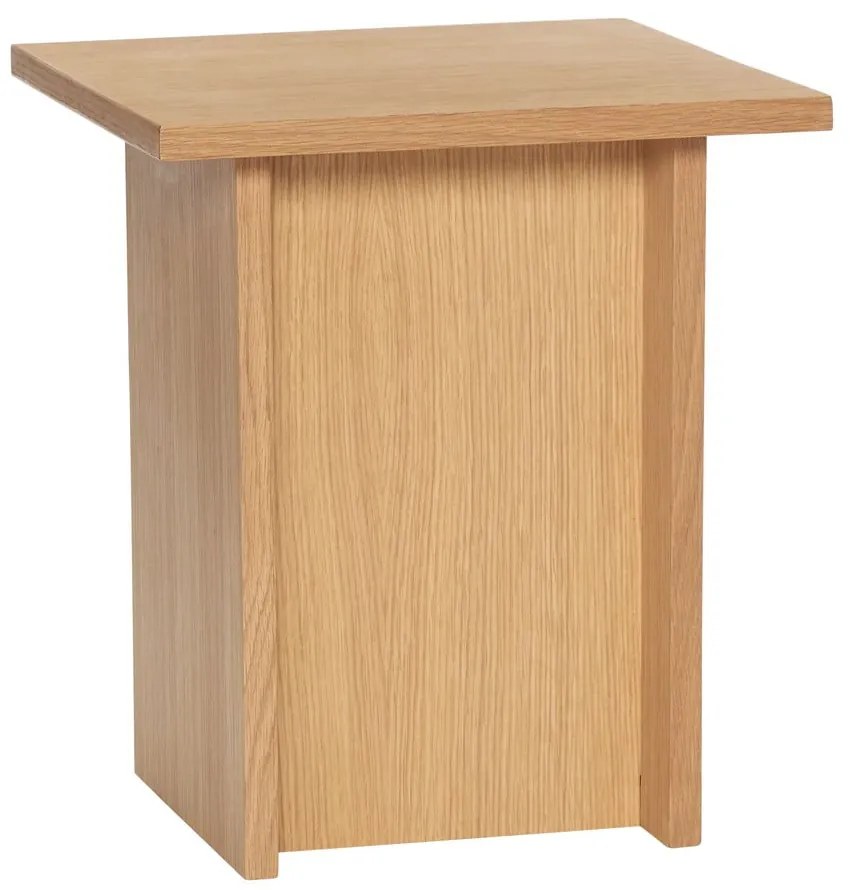 Odkladací stolík v dekore duba 35x35 cm Straight - Hübsch