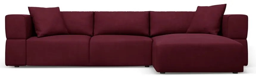 Vínovočervená rohová pohovka, pravý roh Esther - Milo Casa