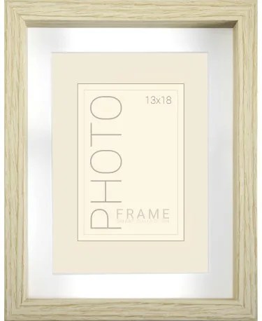 Rám 13x18/16x21, kazeta natur