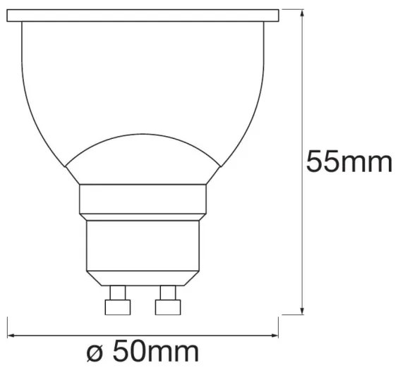 SADA 3x LED Stmievateľná žiarovka SMART+ GU10/5W/230V 2700K - Ledvance