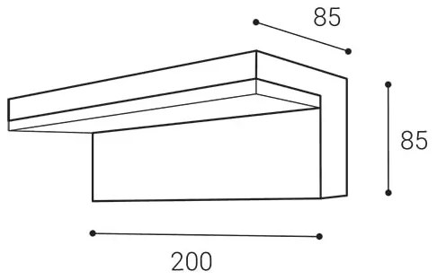 LED2 - LED Vonkajšie nástenné svietidlo HUGO LED/9W/230V IP54 3000K/4000K