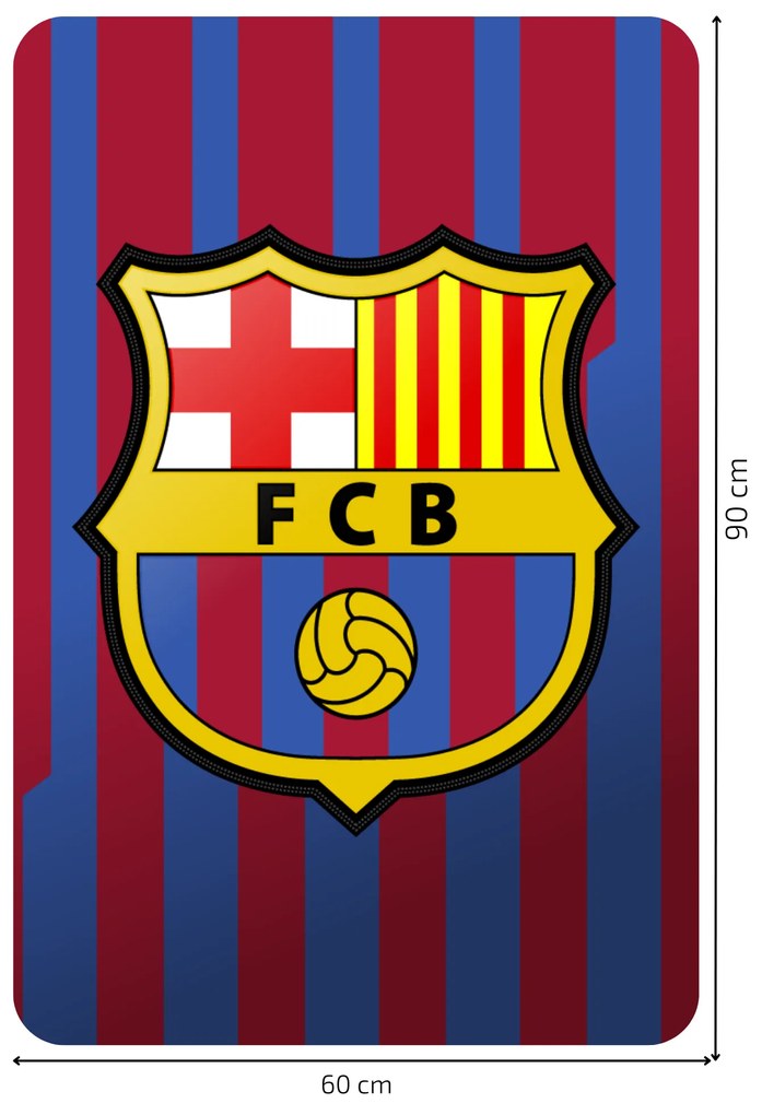 Textilná nálepka na stenu "FC Barcelona"