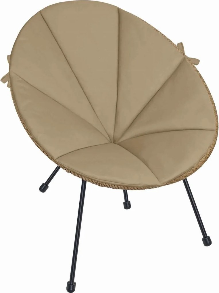 Vodeodolný podsedák do záhradného kresla ACAPULCO 91x72 cm - tmavo béžový