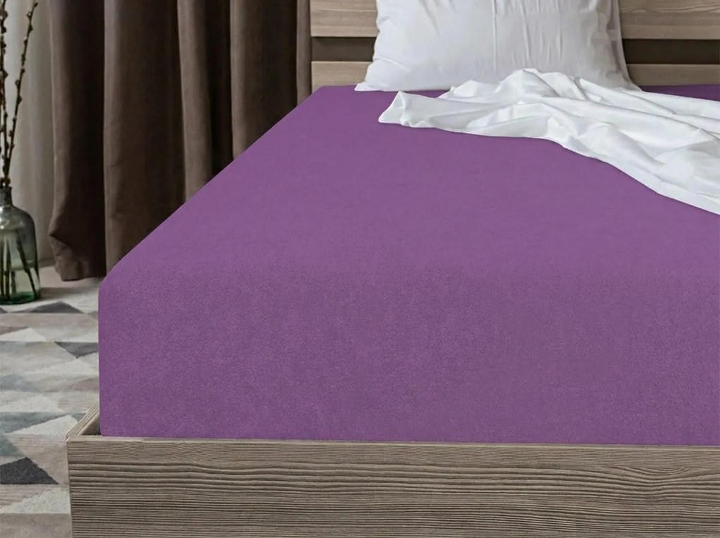 Froté plachta PREMIUM fialová 180x200 cm