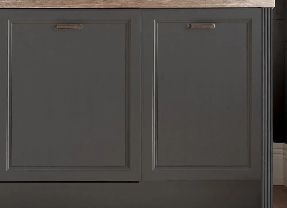 Kuchynská linka Jasmin, antracit/dub