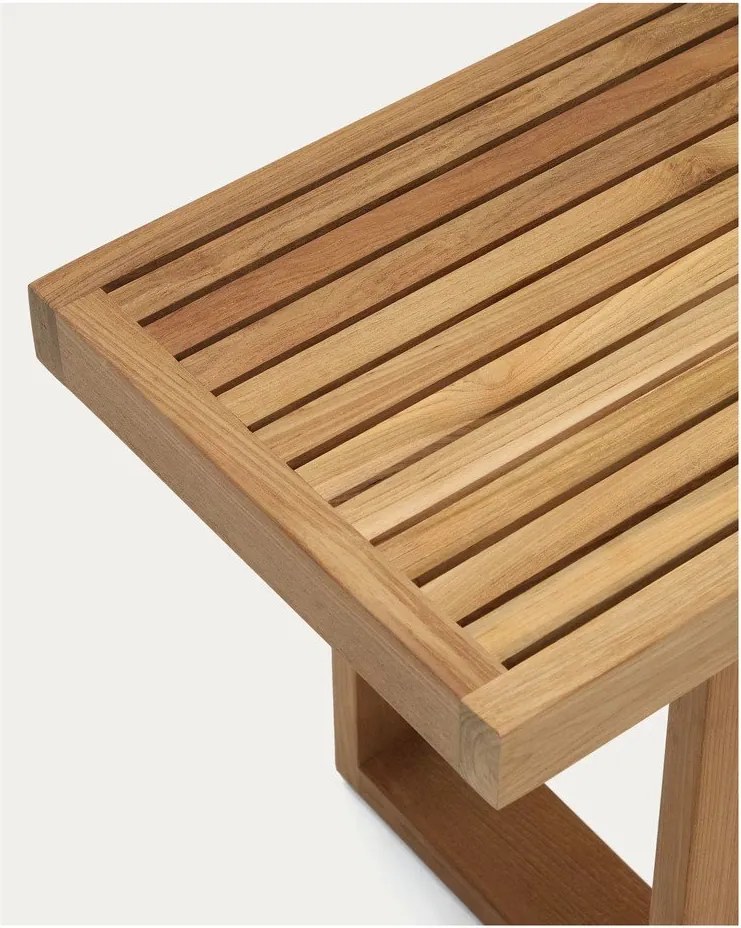 Drevená záhradná lavica v prírodnej farbe Canadell - Kave Home