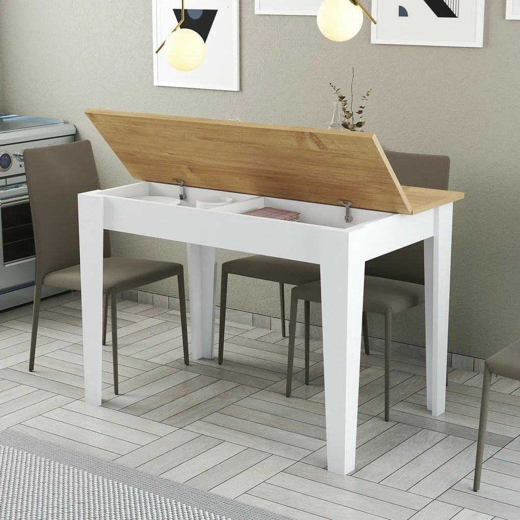 Jedálenský stôl Kiev White and Oak