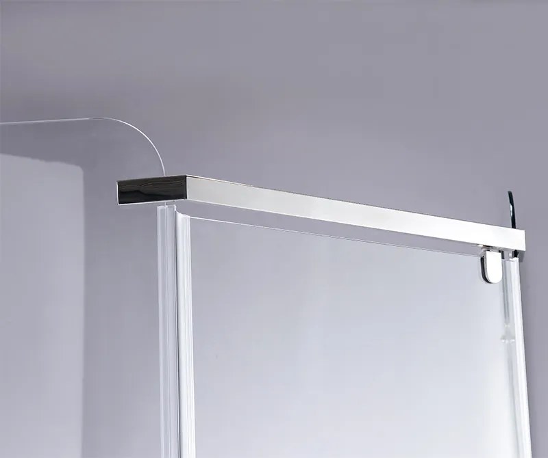 BPS-koupelny Päťuholníkový sprchovací kút KZ91B 90x90 chróm/transparent - bez vaničky
