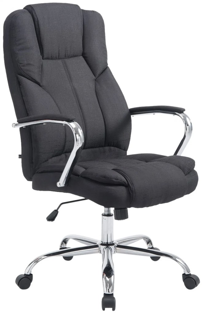 Design-Shop Kancelárska XXL stolička Xanthy látka - Čierna