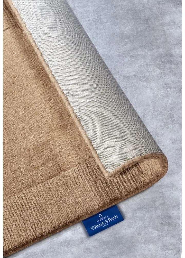 Béžový ručne tkaný vlnený behúň 80x250 cm Charlotte – Villeroy&Boch