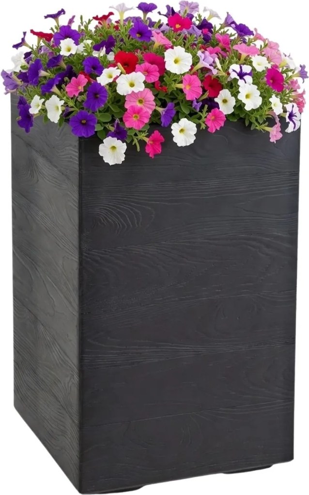 Květináč na kolečkách BETONIQUE I 60x40 cm černý