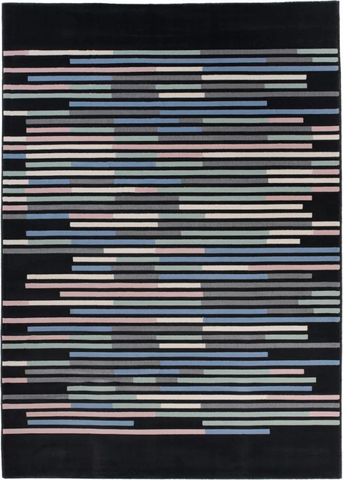 Kusový koberec PP Ken čierny, Velikosti 80x150cm