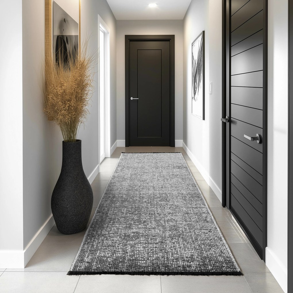 Ayyildiz, Kusový koberec Space 1900 grey, 140x200, šedá, chodba / predsieň