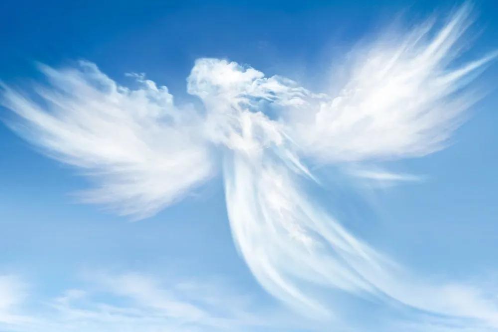 Obraz podoba anjela v oblakoch - 120x80