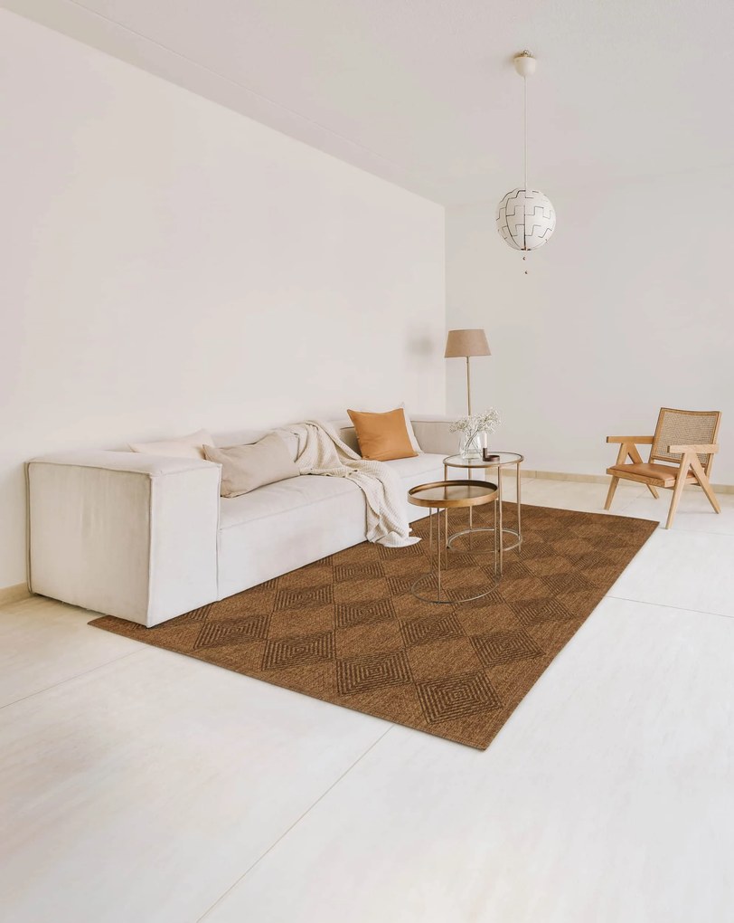 Kusový koberec Jack 28811-077 - na von aj na doma, 160x230, hnedá, chodba / predsieň, Balta