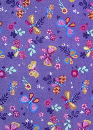 Koberce Breno Metrážny koberec PAPILLON 17, šíře role 400 cm, fialová, viacfarebná