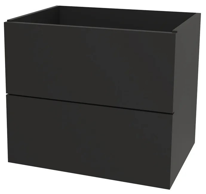 Mereo, Mereo Ponte, kúpeľňová skrinka 61 cm, Multidecor, Čierna Supermat, MER-CN290SCIPM