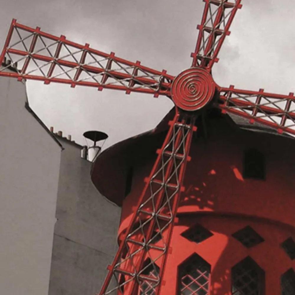 Ozdobný paraván Paříž Moulin Rouge - 180x170 cm, päťdielny, obojstranný paraván 360°