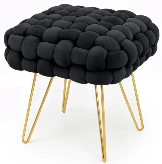 Taburetka DOTTY čierna