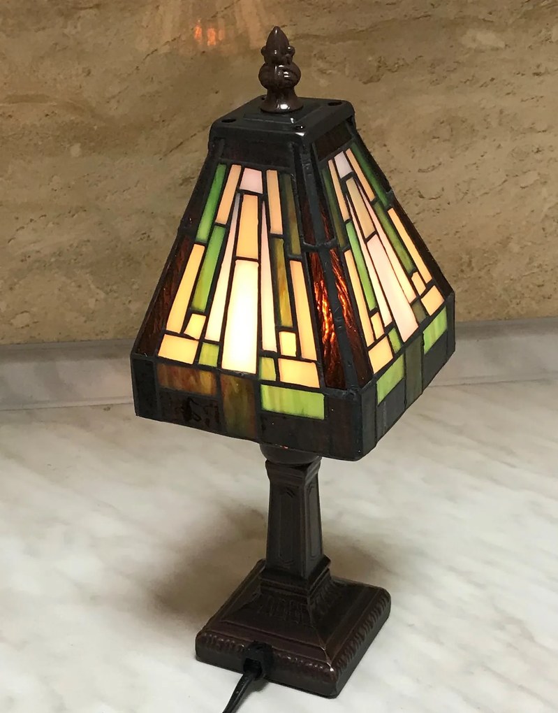 Lampa tiffany stolová JASPER 11*32