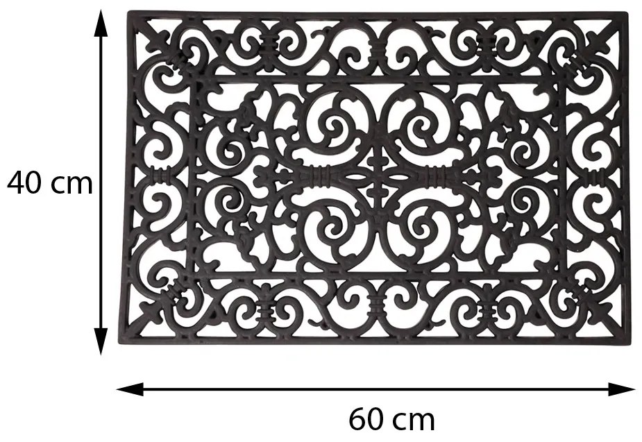 Vonkajšia rohožka Gemma, 60x40 cm
