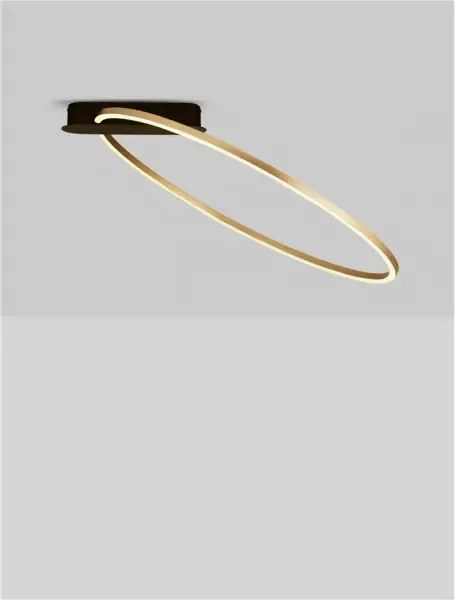 LED stmievateľné zlaté moderné stropné svietidlo Kiklos