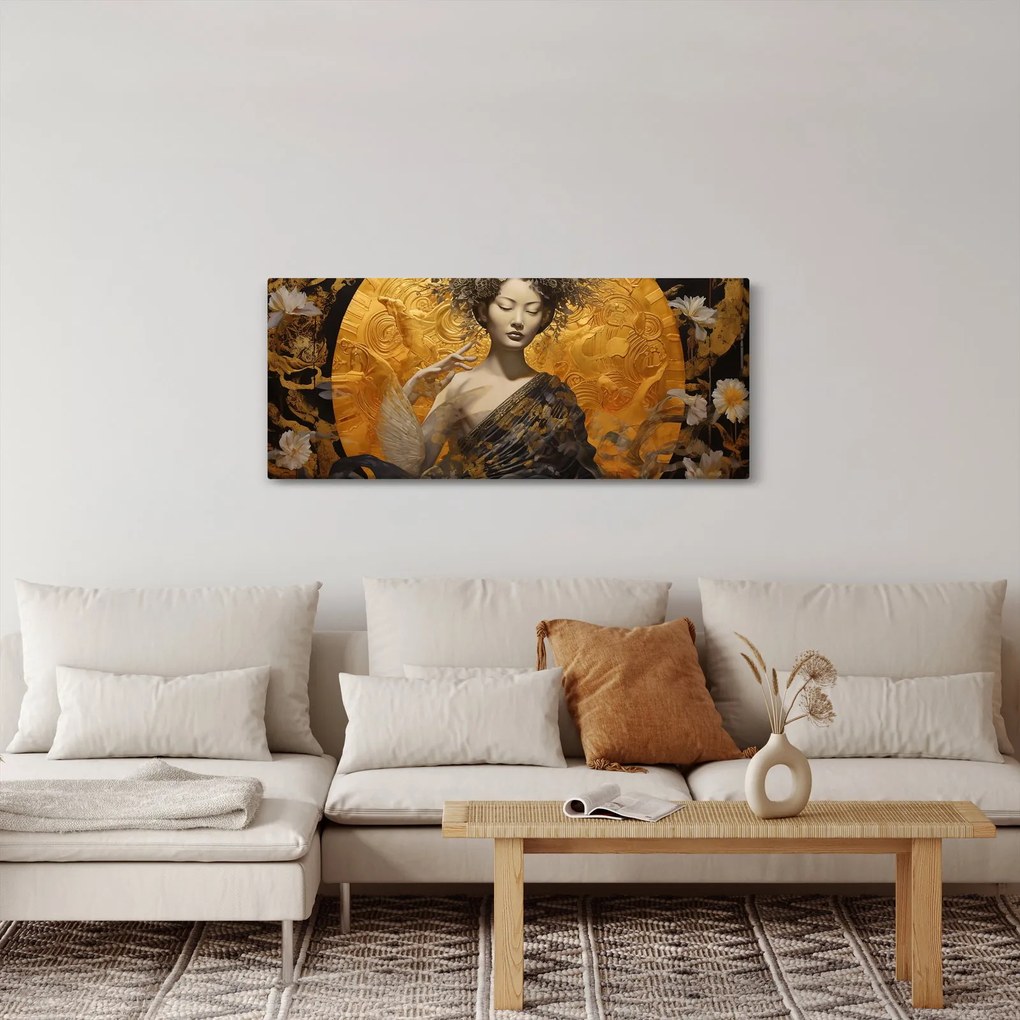 Obraz - Japonská dáma (120x50 cm)