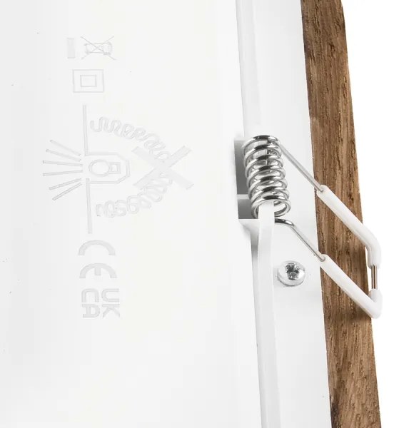 LED Podhľadové svietidlo WOODY SPOT LED/17W/230V 3000K orech 18,5x18,5 cm